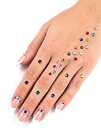Glitter stones for the face to stick on colorful