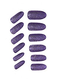 Glitzer Fingernägel violett