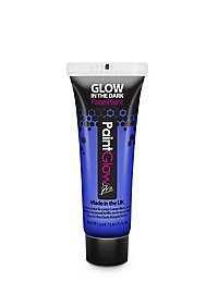 Glow in the Dark Body Paint Tube bleu
