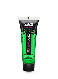 Glow in the Dark Body Paint Tube grün