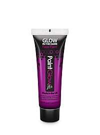 Glow in the Dark Body Paint Tube lila