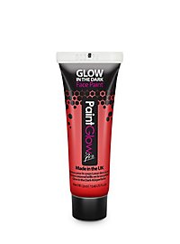 Glow in the Dark Body Paint Tube rouge