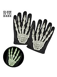 Glow in the dark skeleton gloves for kids