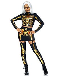 Gold Glamour Ghost Girl Costume