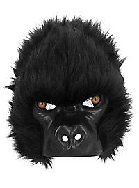 Gorilla half mask made of plush