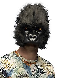 Gorilla half mask made of plush