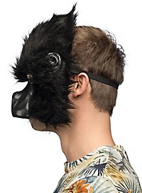 Gorilla half mask made of plush
