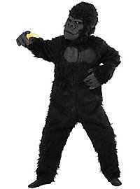 Gorilla Kostüm für Kinder schwarz