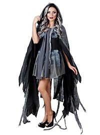 Gothic Cape Grijs-Zwart