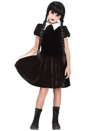 Gothic girl schoolgirl costume for kids
