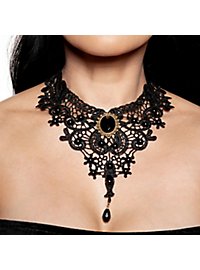 Gothic Necklace Black Lace