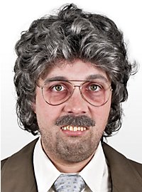 Grå Krøllet Paryk Reporter