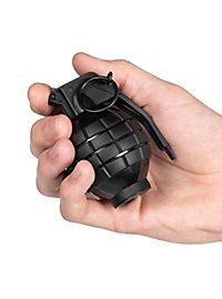 Granata a mano giocattolo nera - granata LARP, manichino