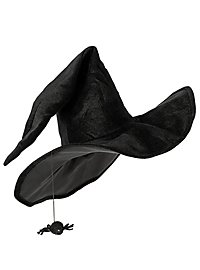 Grand chapeau de sorcière avec araignée