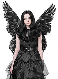 Grandes ailes d'ange noires