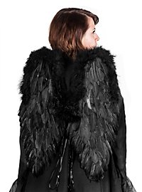 Grandes Alas Negras De Plumas