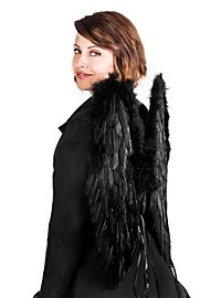 Grandes Alas Negras De Plumas