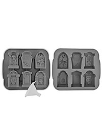 Gravestone silicone mould for ice cubes and baking 6-grid