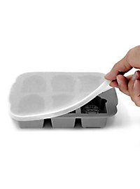 Gravsten Silikonform Til Småkager, Chokolade Og Isterninger 6-Delt Med Låg