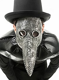 Gray Latex Plague Doctor Mask