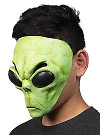 Green alien half mask