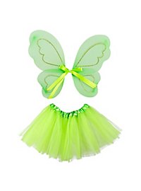 Green forest fairy accessory set for children