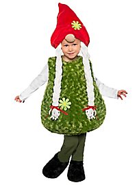 Green garden gnome plush costume for baby