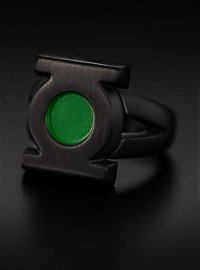 Green Lantern Emblem Ring black