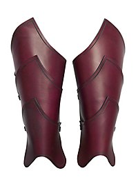 Grèves d'elfe guerrier rouges