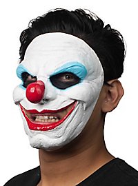 Grinning horror clown half mask