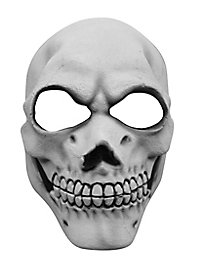 Grinning skull half mask