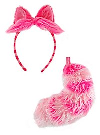 Grinsekatze Accessoire-Set pink