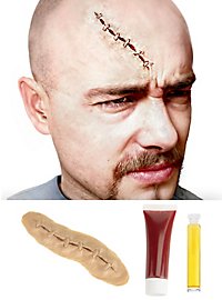 Groft Syede Sår Af Latex