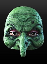 Grüne Hexenmaske aus Latex