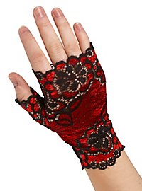 Guantes De Encaje Sin Dedos