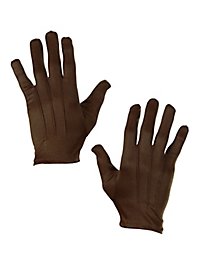 Guantes De Tela Marrones