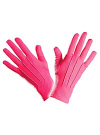 Guantes De Tela Rosa