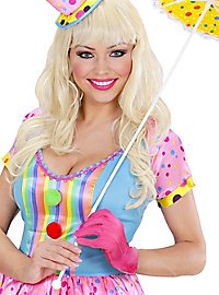 Guantes De Tela Rosa