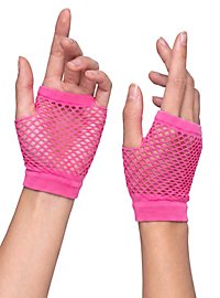 Guanti a rete anni '80 rosa