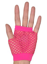 Guanti a rete anni '80 rosa