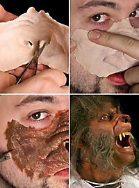 Gueule de loup garou Application en latex