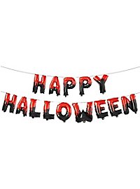 Guirlande de ballons transparents Happy Halloween