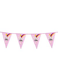 Guirnalda De Banderines Baby Girl 6 Metros