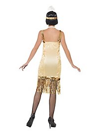 Gylden 1920'erne Charleston Kjole