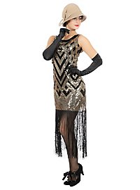 Gyldent 1920'erne Aftenkjole