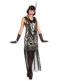 Gyldent 1920'erne Aftenkjole