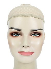 Haarnet voor pruiken beige