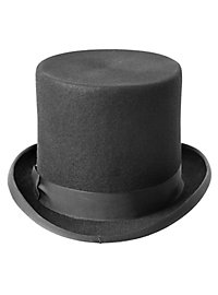 Hair Felt Top Hat black 15 cm