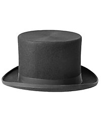 Hair Felt Top Hat black 15 cm