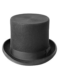 Hair Felt Top Hat black 15 cm